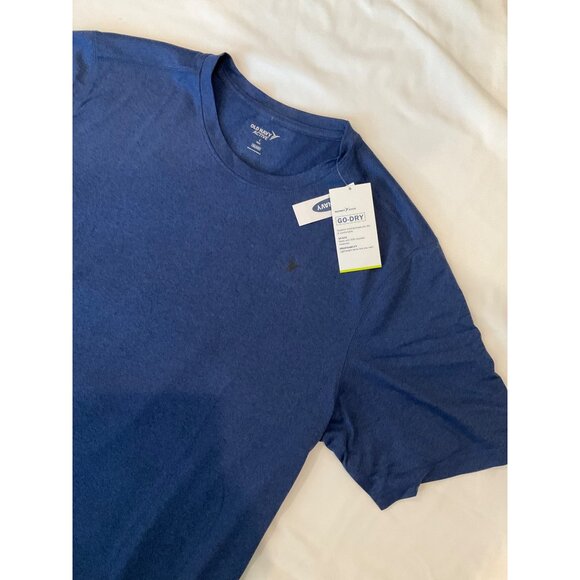 Old Navy Active Go-Dry Men's Navy Blue Flex Tee size Large Tall NWT! - Picture 2 of 3